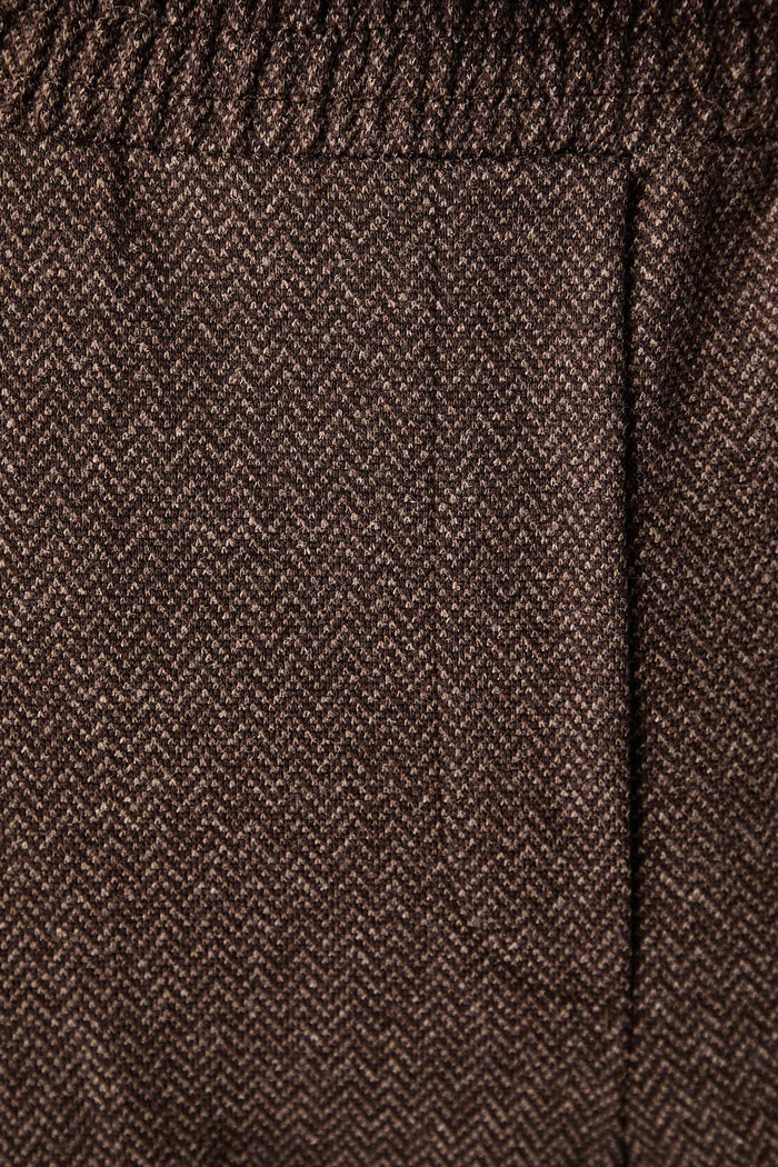 Spodnie damskie z dodatkiem wełny WKDEDITTA Weekend Max Mara 2625786012600 brązowy