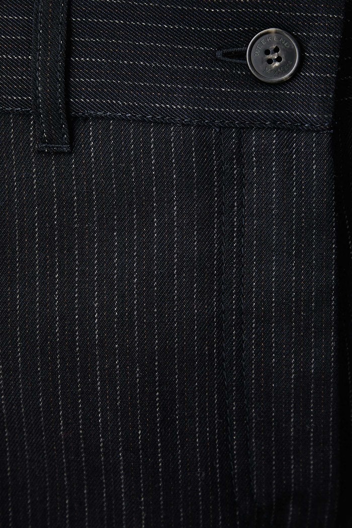 Spodnie damskie z wełną WKDBRAVO Weekend Max Mara 2625136092600 granatowy