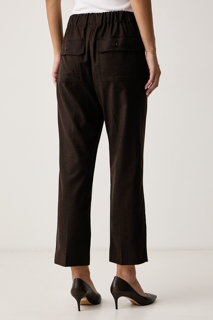 Oblečenie Weekend Max Mara Nohavice dámske vlnené WKDHATELEY 2625136042600 hnedá