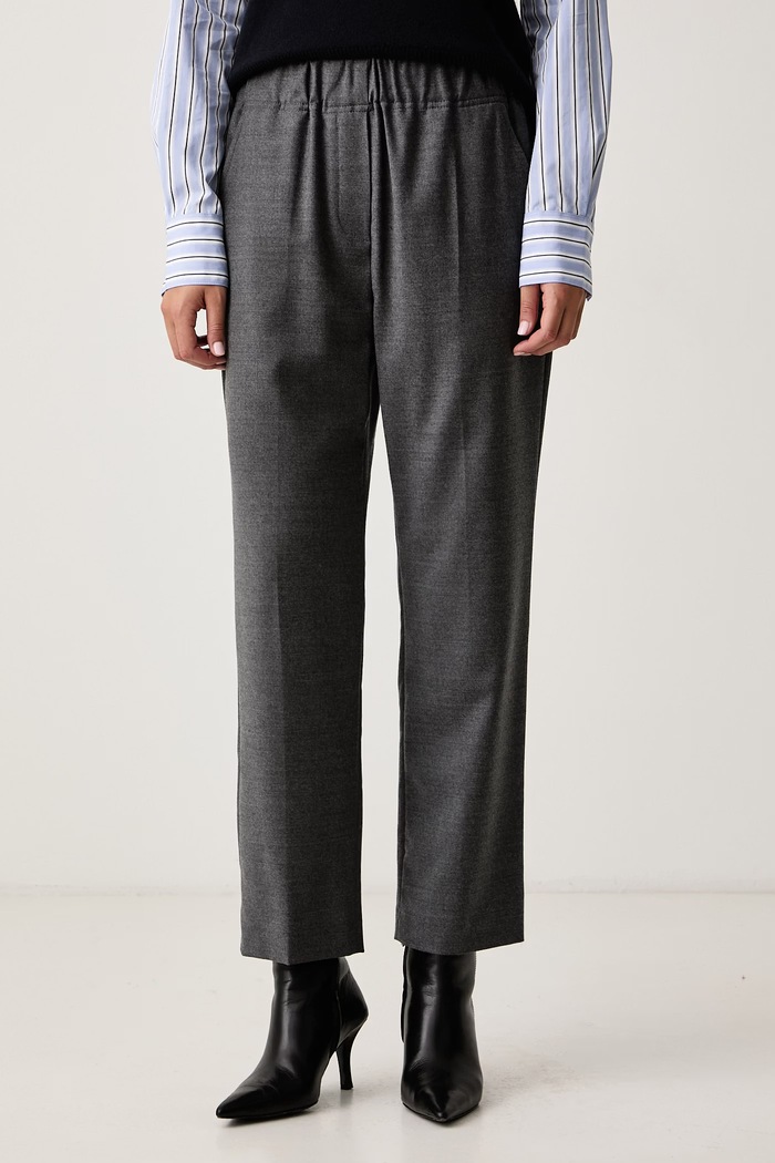 Weekend Max Mara Spodnie damskie wełniane WKDHATELEY szary 2625136042600
