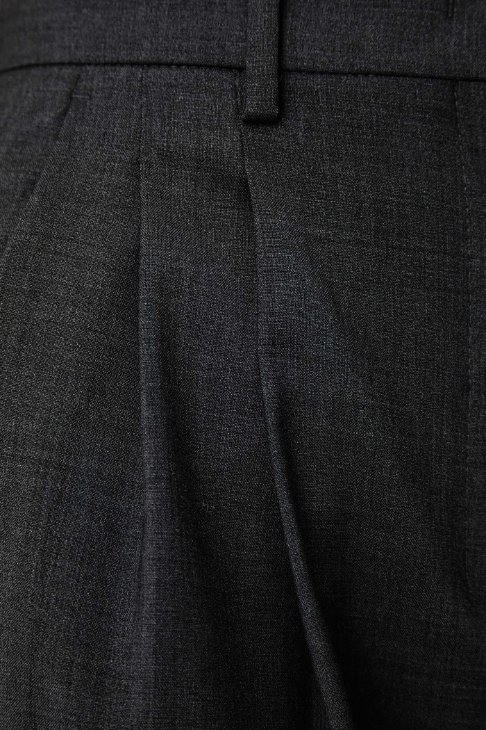 Spodnie damskie wełniane WKDADELFI Weekend Max Mara 2625136032600 szary