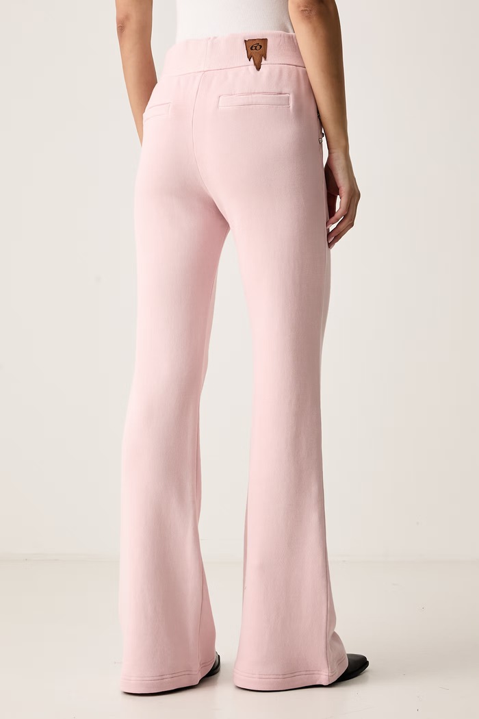 Odzież Miss Sixty Spodnie dresowe damskie bawełniane 6M3PJ1760A różowy