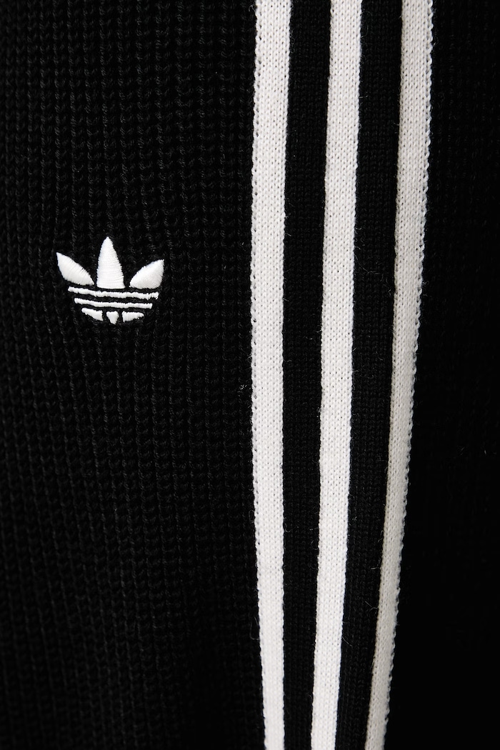 Firebird Chunky Knit spodnie dresowe z dodatkiem wełny damskie adidas Originals czarny KQ5835