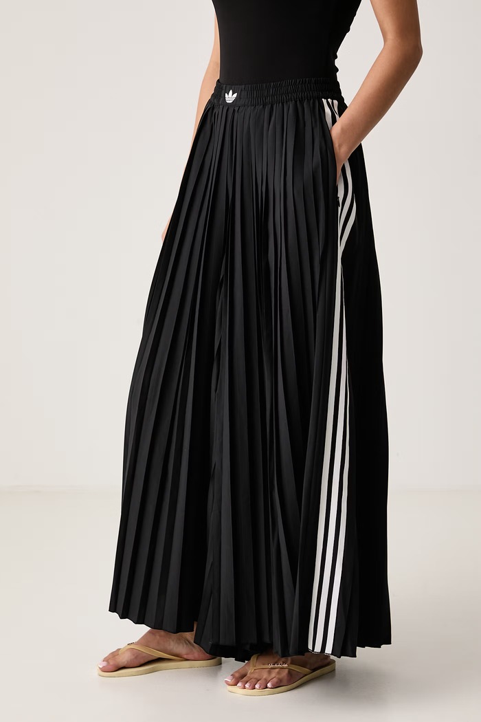 Spodnie plisowane damskie Advanced Archive adidas Originals LG4079 czarny