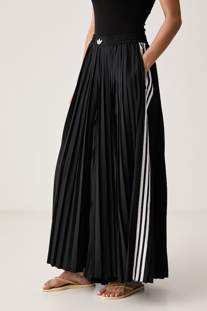 Spodnie plisowane damskie Advanced Archive adidas Originals LG4079 czarny