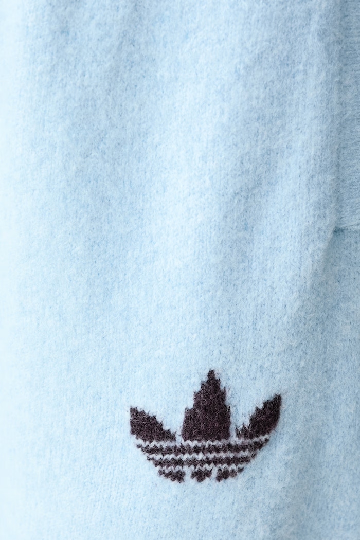 Spodnie dresowe damskie z dodatkiem wełny Essentials adidas Originals LF6547 niebieski