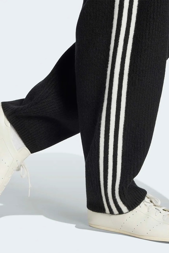Spodnie dresowe damskie z dodatkiem wełny Adiluna Season 2 x Jennie adidas Originals czarny LD8918