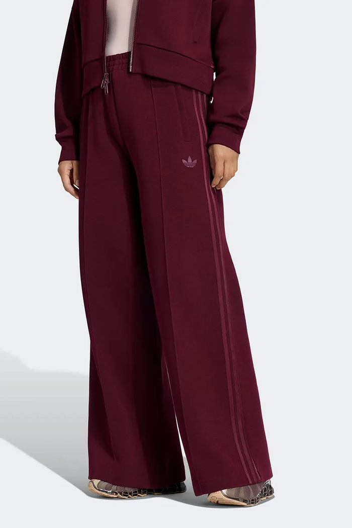 adidas Originals Spodnie dresowe damskie z bawełną Spacer bordowy KY0850