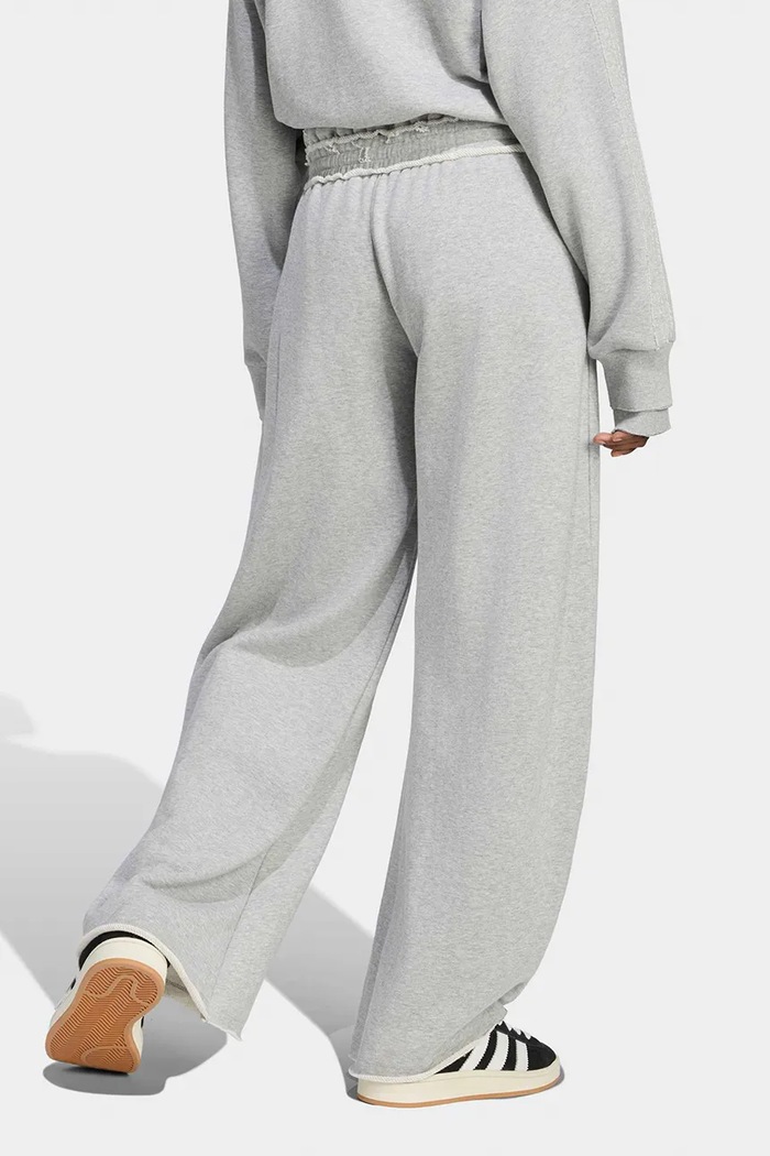 adidas Originals Pantaloni wide leg da donna in cotone SST Double KT1932 grigio AW26
