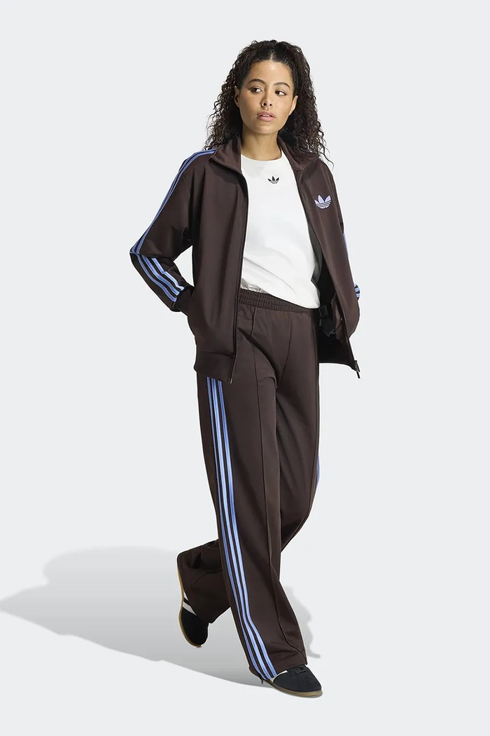 Odzież adidas Originals Spodnie dresowe damskie Firebird KS4665 brązowy