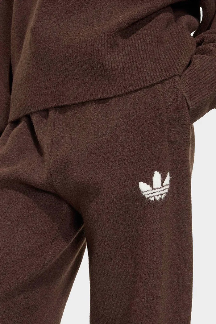 Teplákové nohavice dámske Essentials Knit adidas Originals IA4437 hnedá