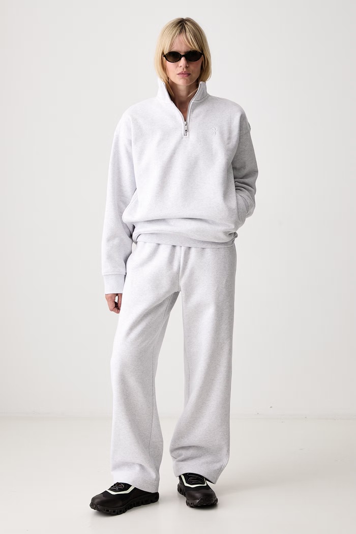 On Club Collective spodnie dresowe z bawełną damskie 1WG11171756 szary AW26