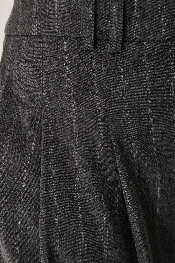Spodnie wide leg damskie Morgan PRIK.F szary