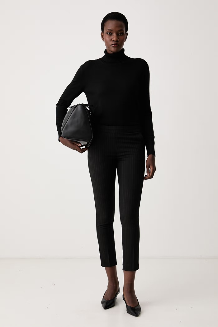 Morgan Spodnie regularne damskie PBOKO.F czarny AW26