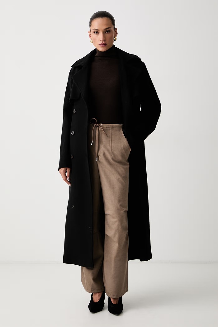Seventy Venezia spodnie damskie z wełną PT1439.180016 beżowy AW26