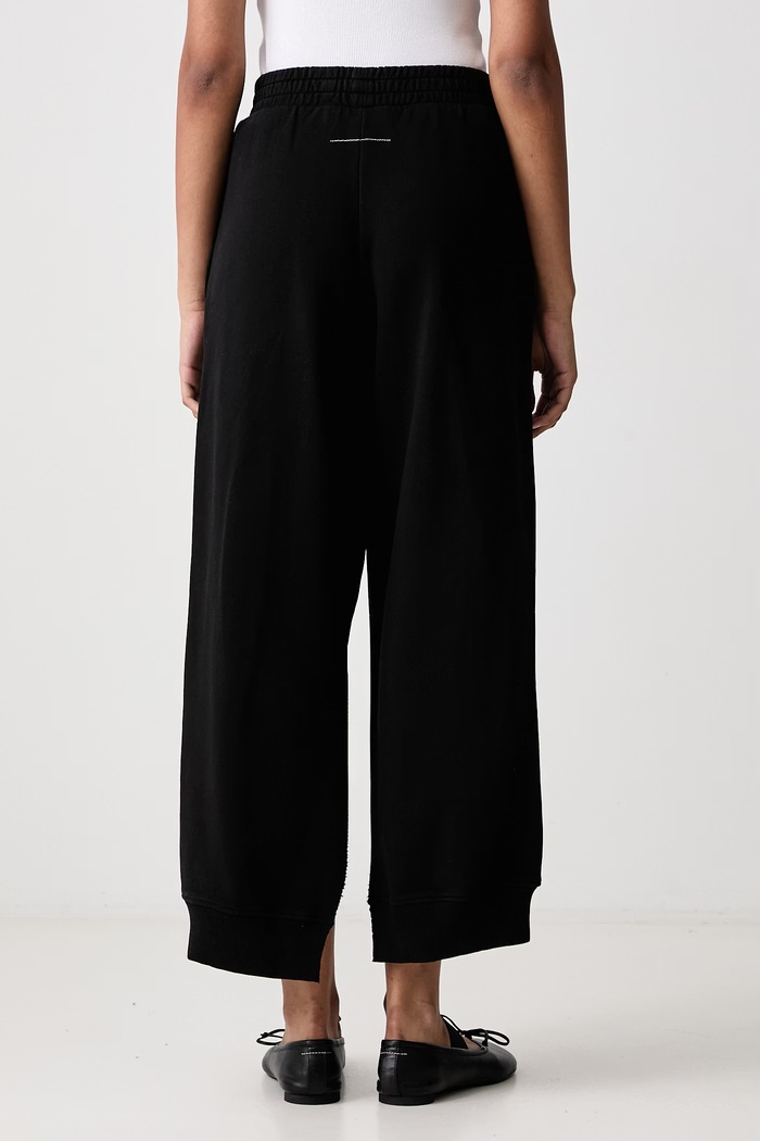 Odzież MM6 Maison Margiela Spodnie dresowe bawełniane damskie S52KA0580.M25025 czarny