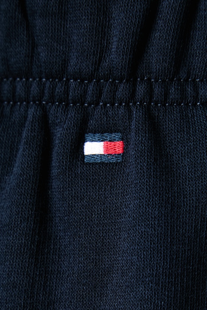 Spodnie dresowe damskie z bawełną Tommy Hilfiger WW0WW51627 granatowy