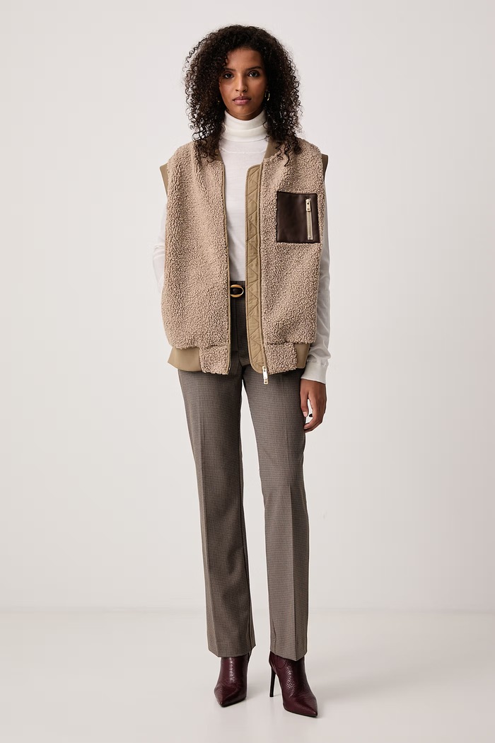 Tommy Hilfiger Παντελόνι γυναικείο WW0WW51902 καφέ AW26