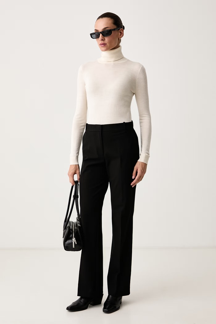Tommy Hilfiger Παντελόνι γυναικείο WW0WW51902 μαύρο AW26
