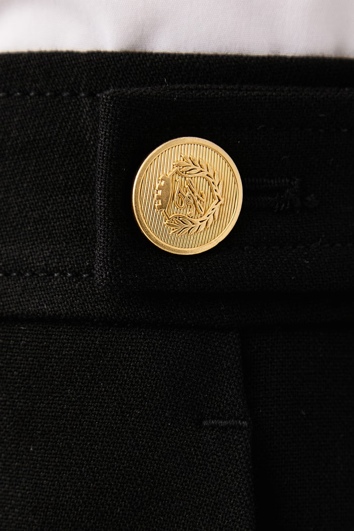 Ravne hlače za žene Tommy Hilfiger WW0WW52204 crna