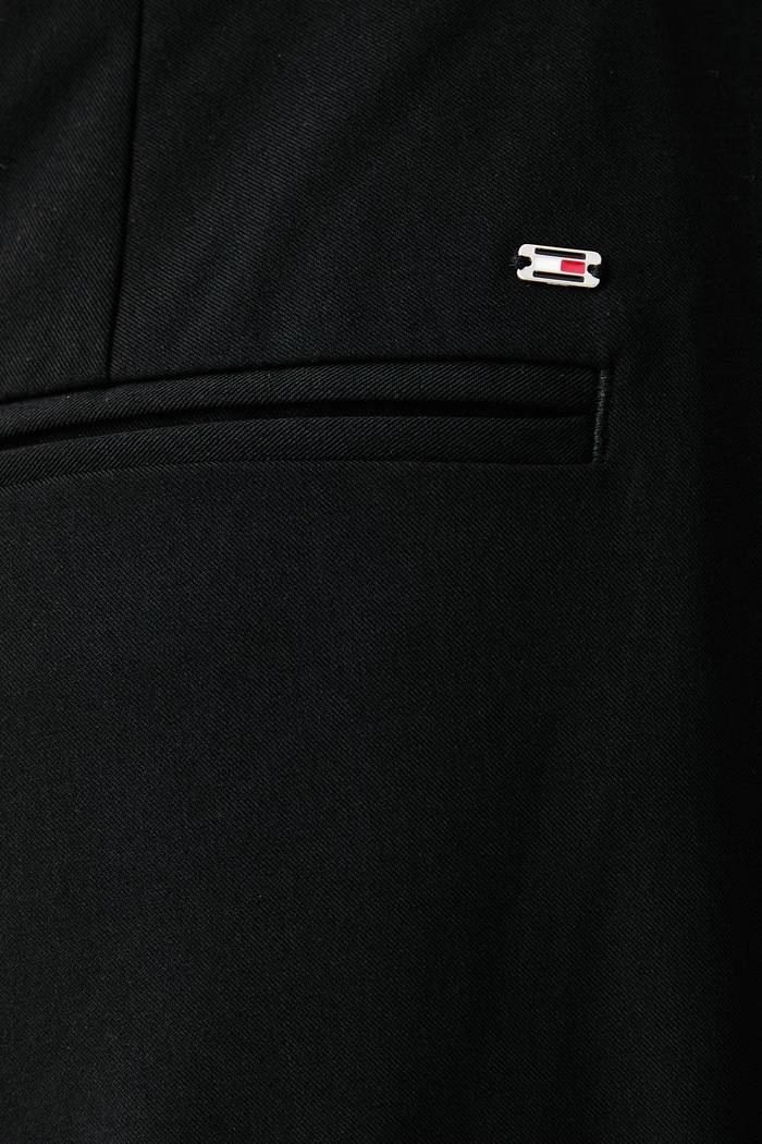 Παντελόνι ίσιο γυναικείο Tommy Hilfiger WW0WW51899 μαύρο