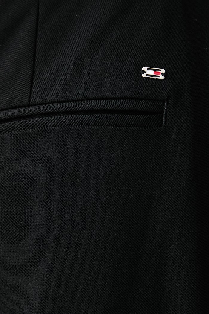 Παντελόνι ίσιο γυναικείο Tommy Hilfiger WW0WW51899 μαύρο