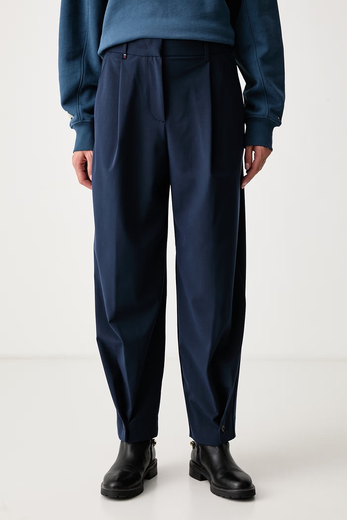 Tommy Hilfiger Spodnie damskie granatowy WW0WW52916