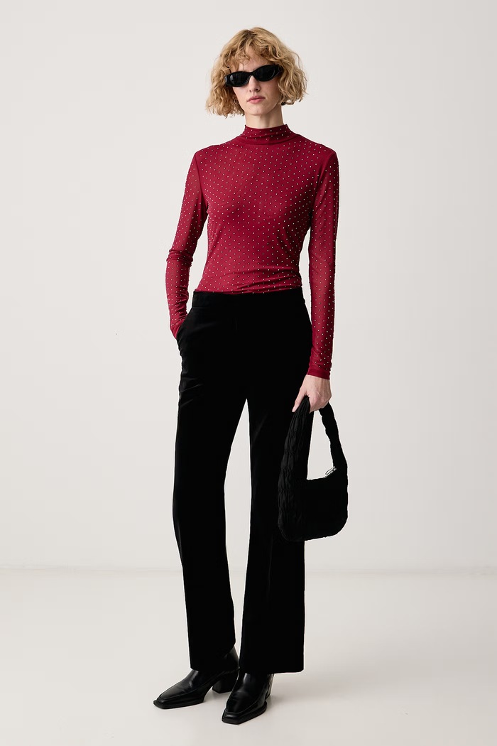 Tommy Hilfiger Za žene od velura WW0WW52201 crna AW26
