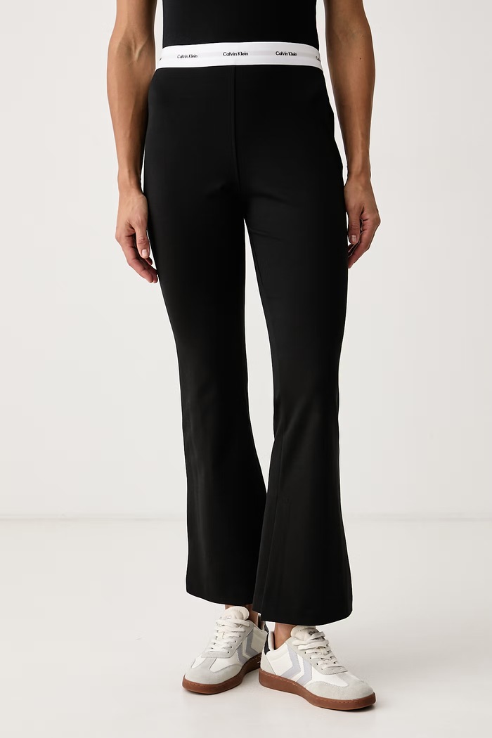 Calvin Klein Jeans Zvonové nohavice dámske čierna LV047H640G