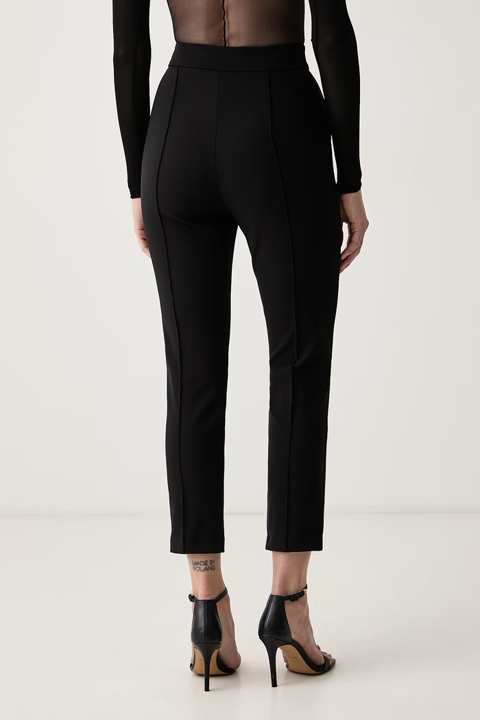 Odzież Elisabetta Franchi Spodnie garniturowe damskie PA22067E2 czarny