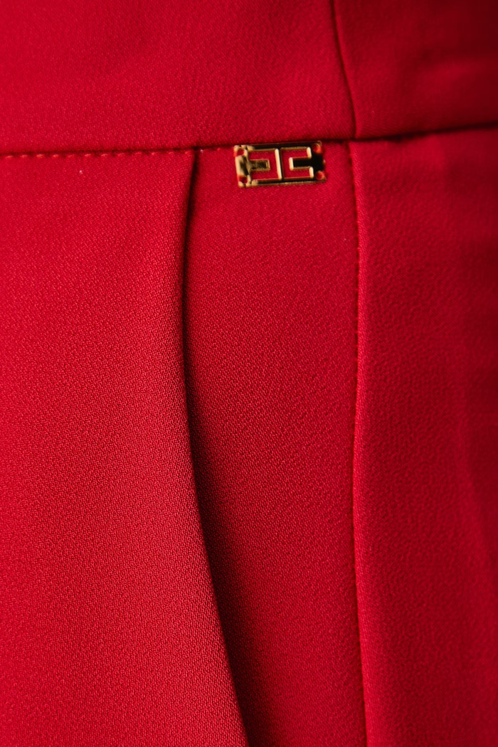 Spodnie damskie Elisabetta Franchi PA20267E2 czerwony