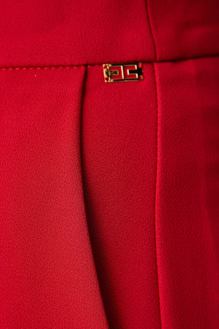 Spodnie damskie Elisabetta Franchi PA20267E2 czerwony