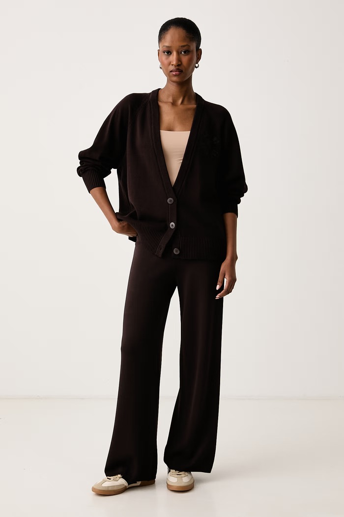 Armani Exchange Панталон дамски с вискоза XW002884.AF10352 кафяв AW26