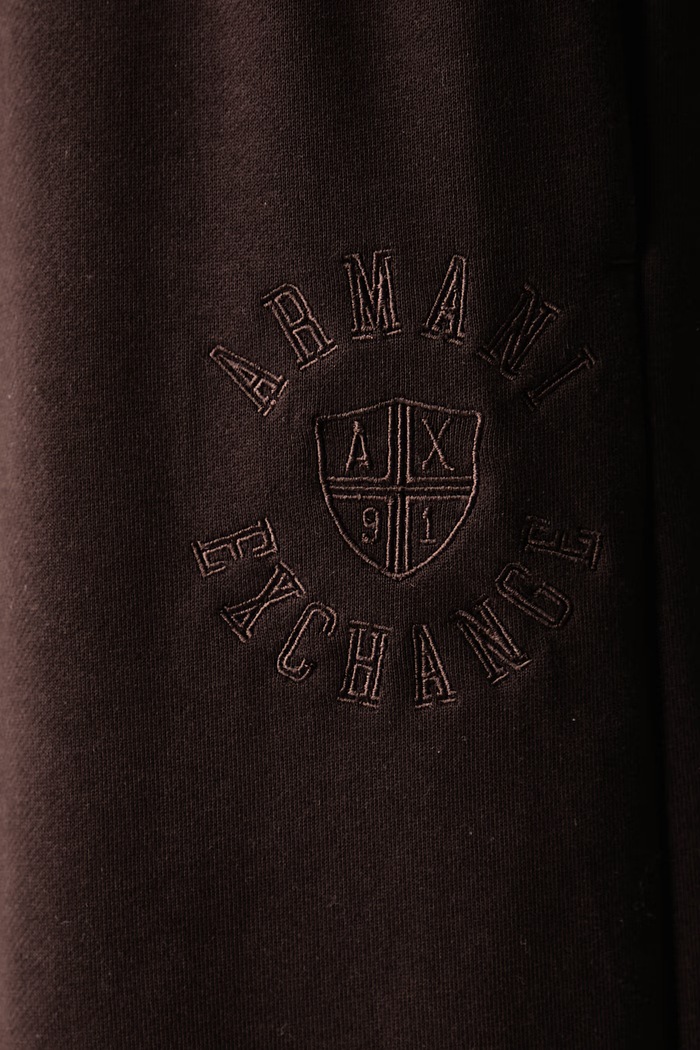 Trenirka ženska bombažna Armani Exchange XW002663.AF25527 rjava