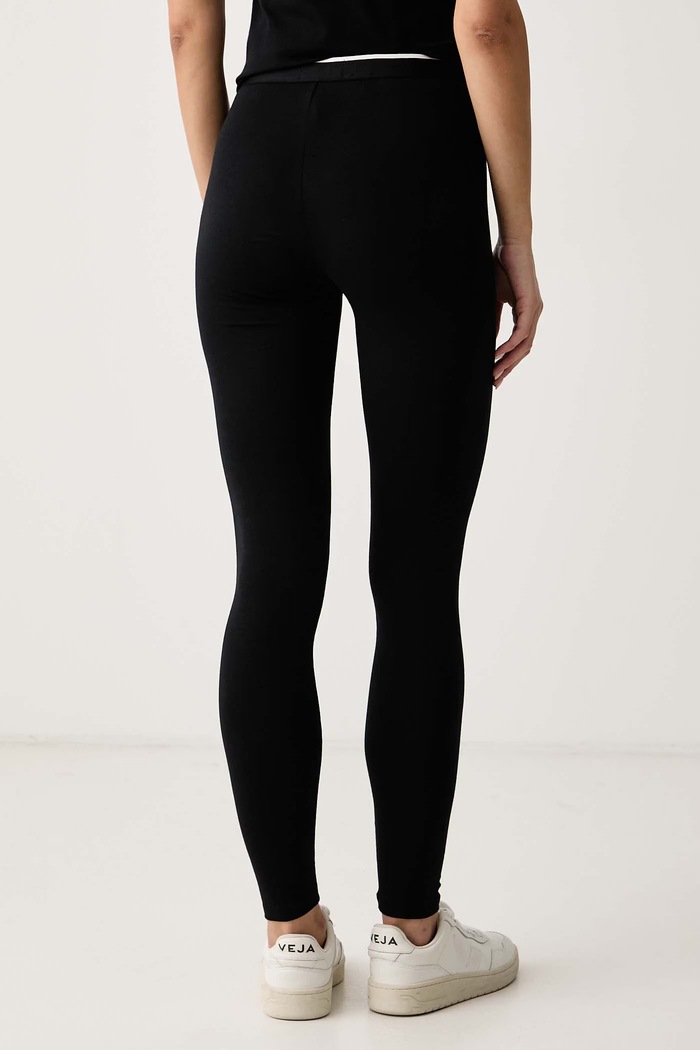 Odzież Emporio Armani Underwear Legginsy lounge damskie bawełniane z elastanem EW001901.AF27298 czarny