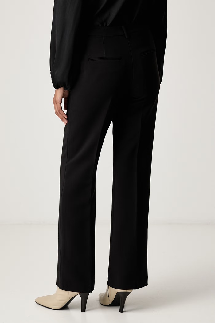 Odzież Bardot Spodnie straight damskie MILENA 60444PB czarny
