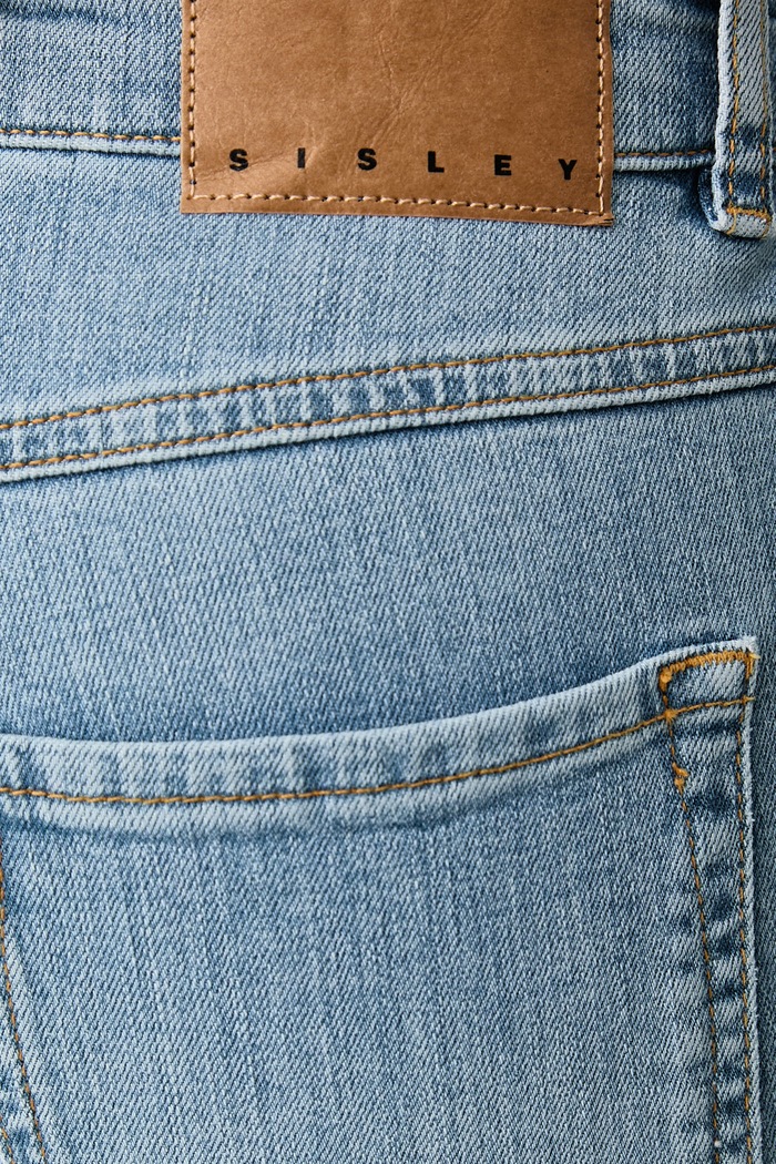 Jeansy regular damskie Sisley 4W44PE00B niebieski