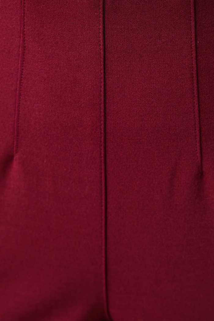 Nohavice dámske s viskózou United Colors of Benetton 47CKDF0CO burgundské