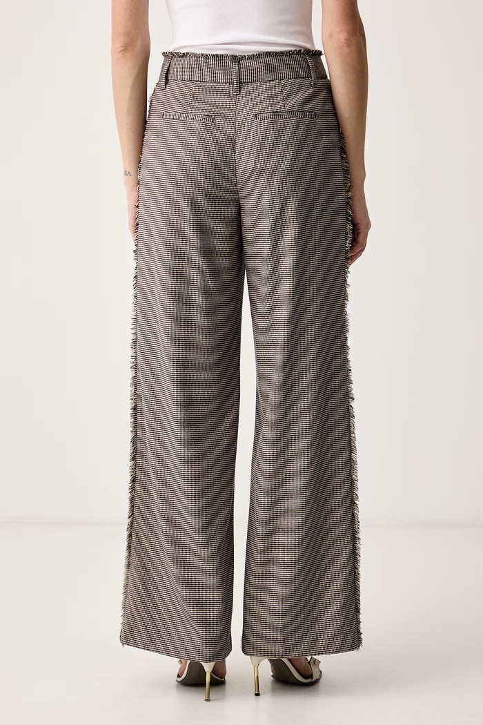 Odzież Liu Jo Spodnie wide leg damskie WF6336.T728A brązowy