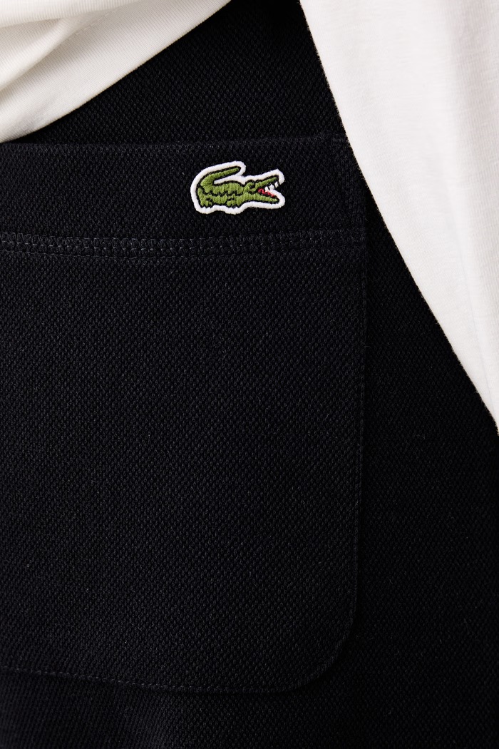 Lacoste spodnie dresowe damskie z bawełną granatowy XF5244