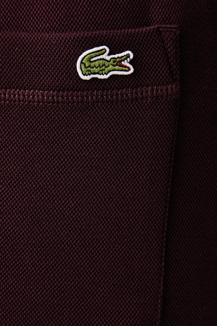Spodnie dresowe damskie z bawełną Lacoste XF5244 bordowy