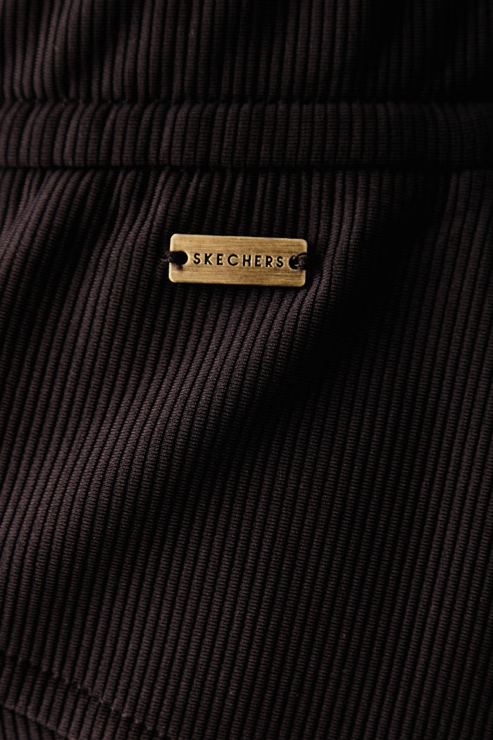 Spodnie dresowe damskie GOLUXE Skechers PT103 brązowy