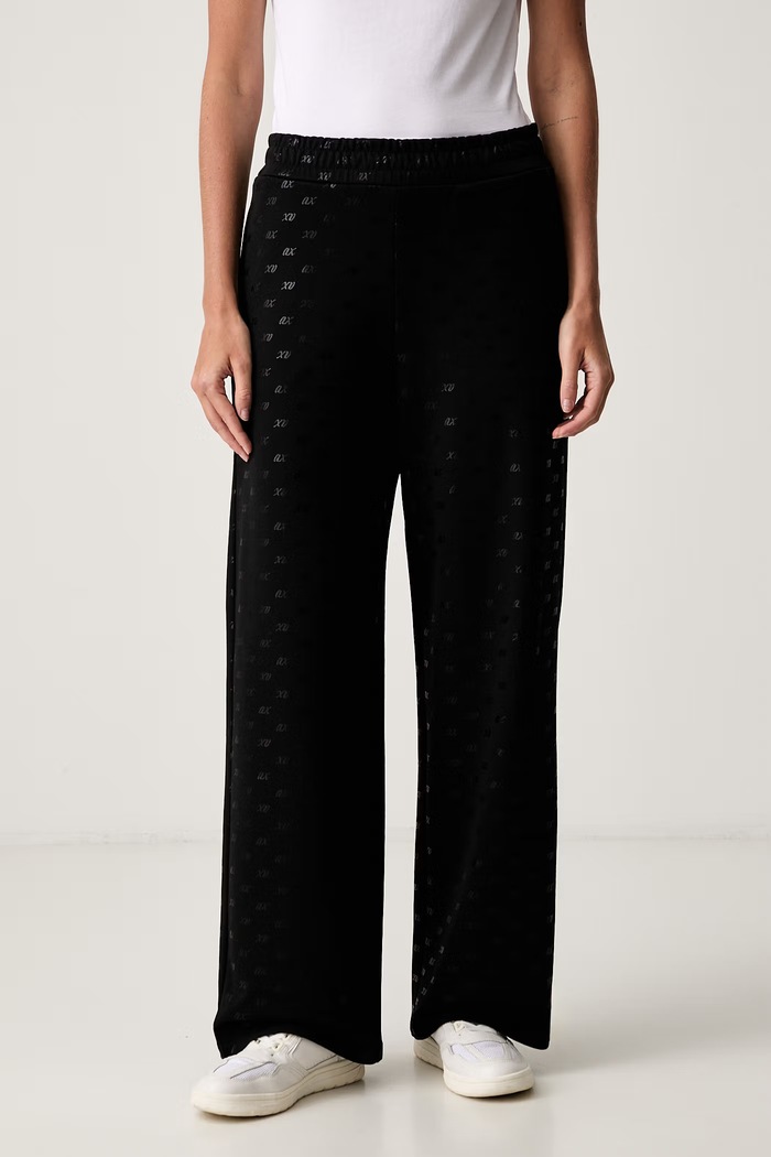 Armani Exchange teplákové nohavice dámske s bavlnou čierna XW002749.AF24095