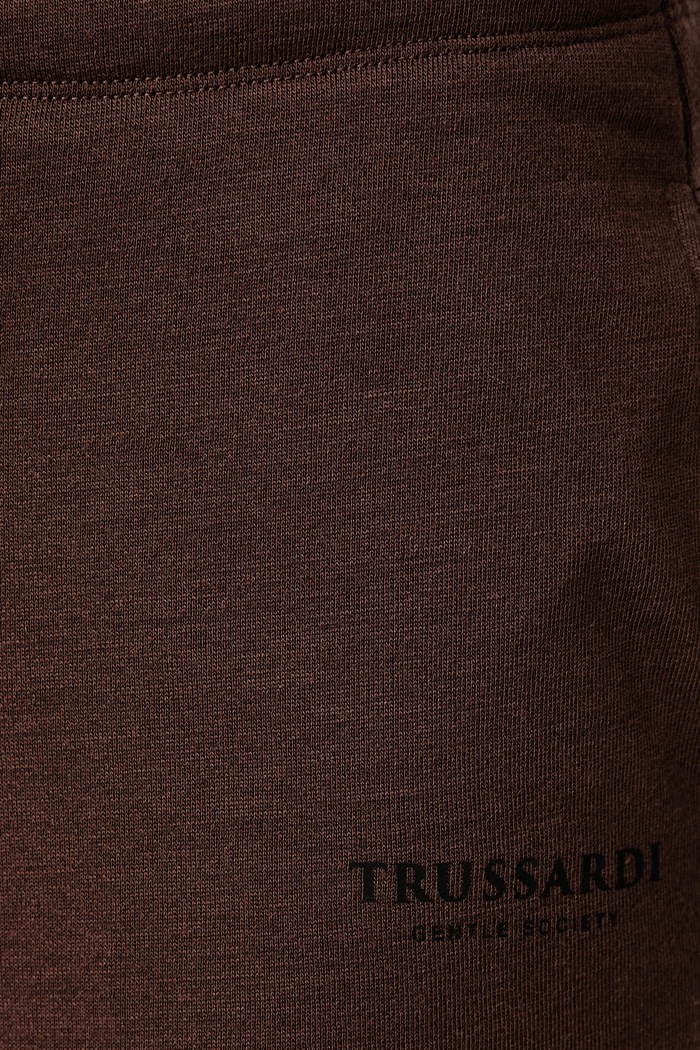 Spodnie dresowe damskie wełniane Trussardi P8136000035N brązowy