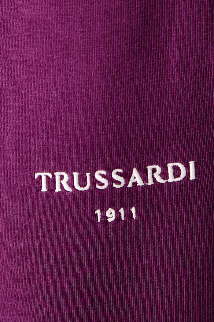 Παντελόνι επίσημο γυναικείο με βαμβάκι Trussardi P8126000034N μωβ