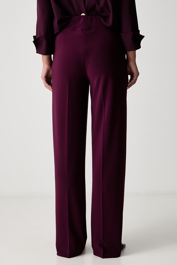 Odzież Joseph Ribkoff spodnie wide leg damskie 153088F26 fioletowy