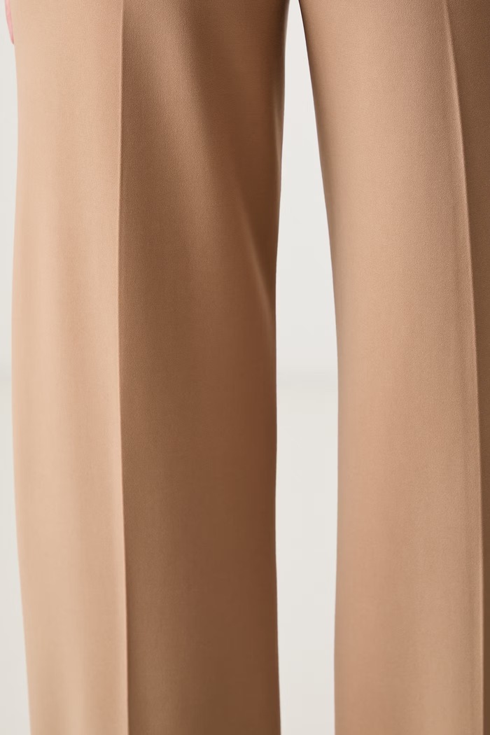 Joseph Ribkoff spodnie wide leg damskie beżowy 153088F26