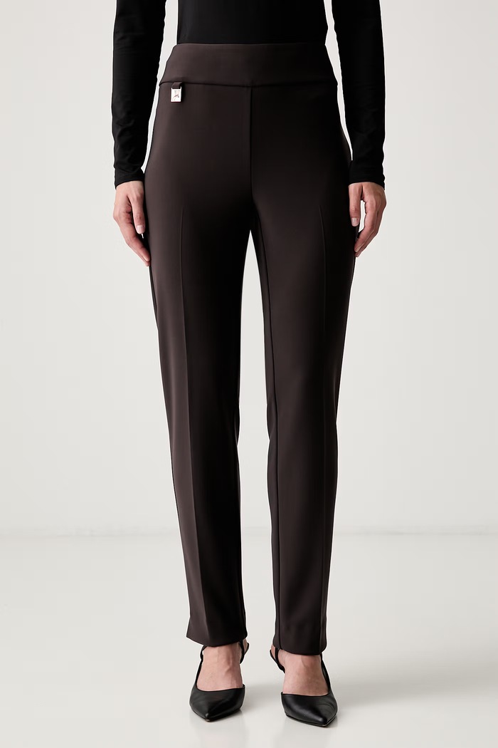 Joseph Ribkoff spodnie slim fit damskie brązowy 144092F26