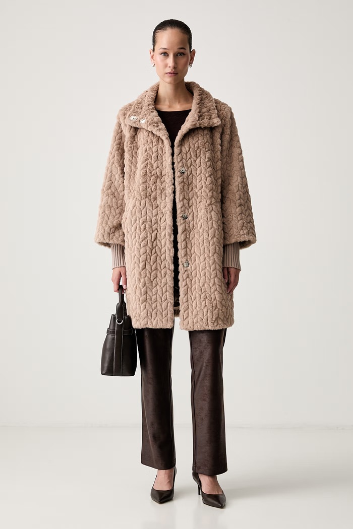 Joseph Ribkoff spodnie straight damskie 263104. brązowy AW26