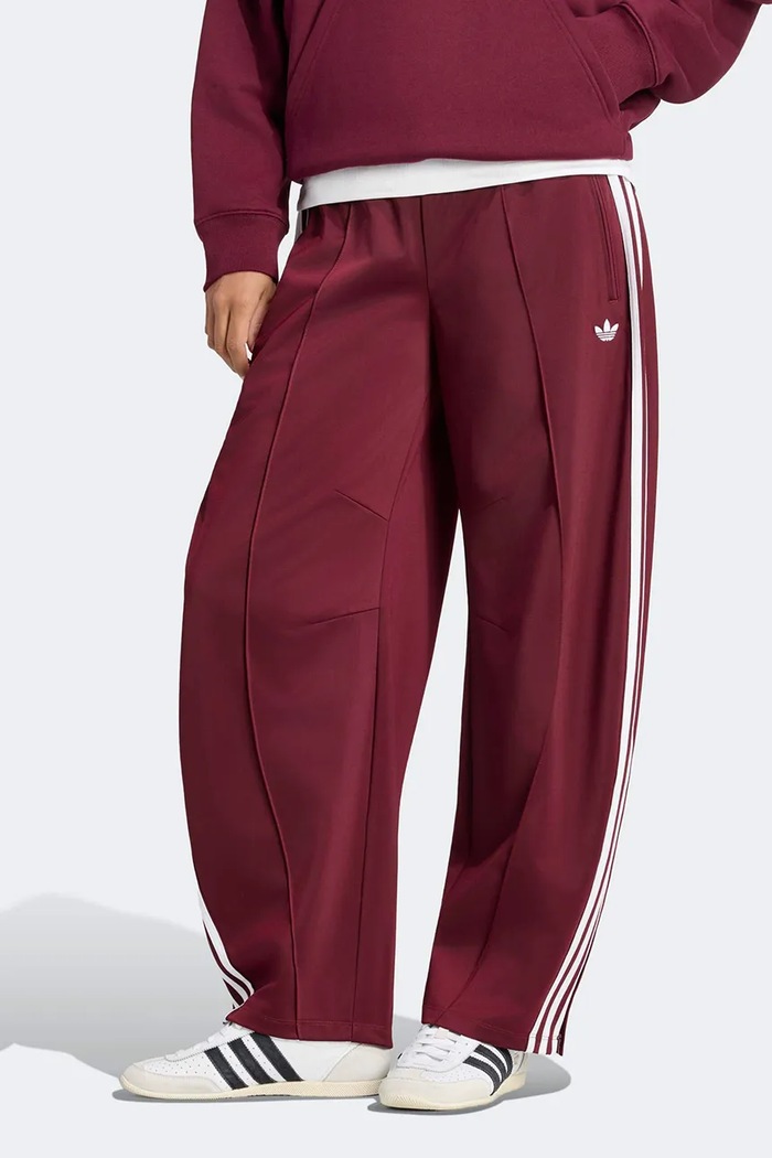 adidas Originals Kalhoty dámské Firebird Barrel burgundské LF1060